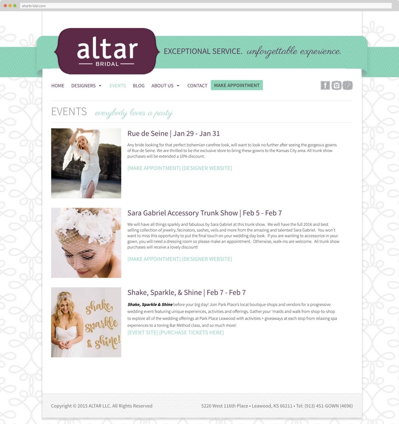 Altar Bridal, events