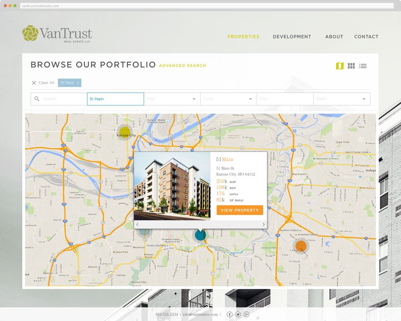 VanTrust Real Estate - Property Search, Map View