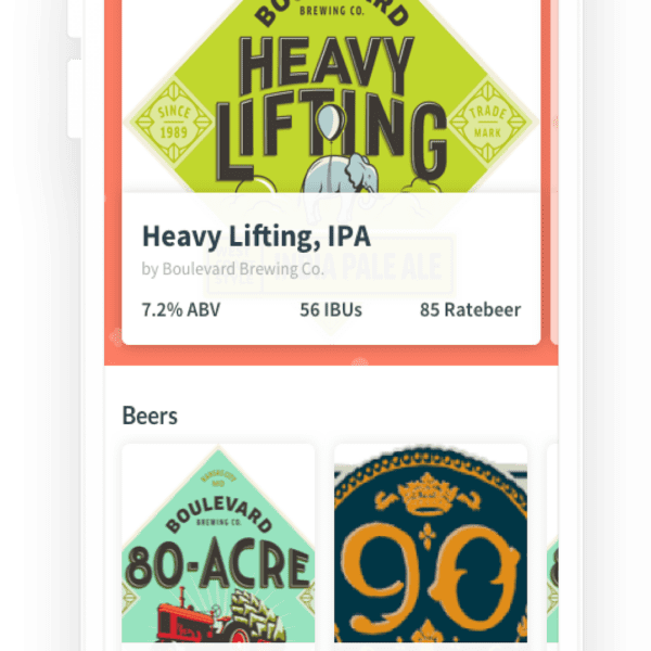 Image of PourMeABeer iOS App designed by Jacob McDaniel